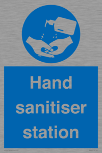 Hand sanitiser station